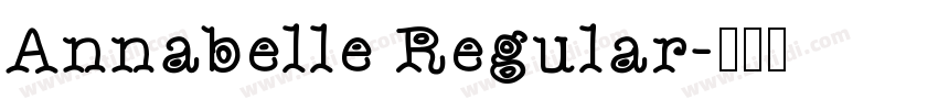 Annabelle Regular字体转换